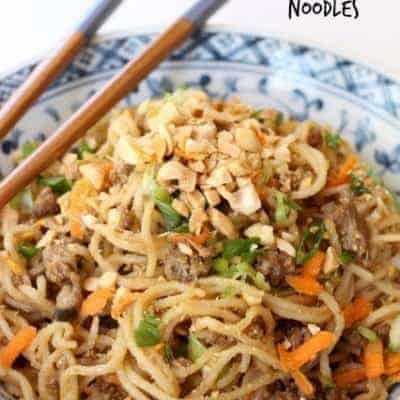 Spicy Dan Dan Noodles - A Take Out At Home Recipe - Mantitlement