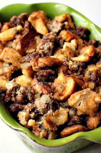 The Best Sausage Stuffing Recipe | Easy Sausage Stuffing With Apples