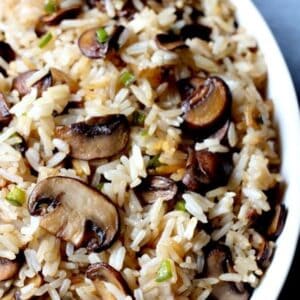 Spicy Mushroom Rice is a rice and mushrooms recipe