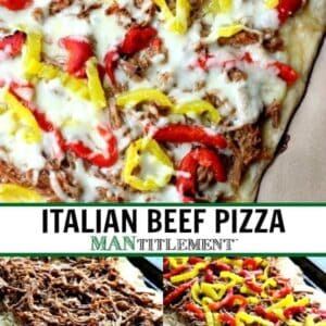 italian beef pizza collage for pinterest