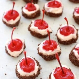 Climax Moonshine Cherry Cheesecake Bites | Boozy Party Dessert Idea
