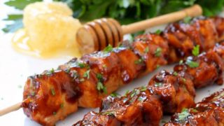 Honey Bbq Chicken Kabobs An Easy Chicken Dinner Mantitlement