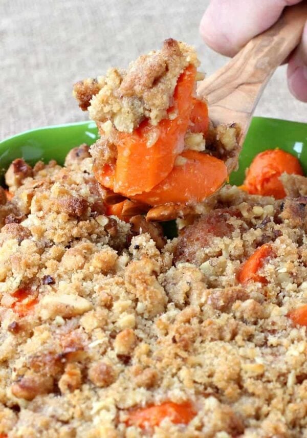 Buttered Carrots with Streusel Topping | Holiday Side Dish | Mantitlement