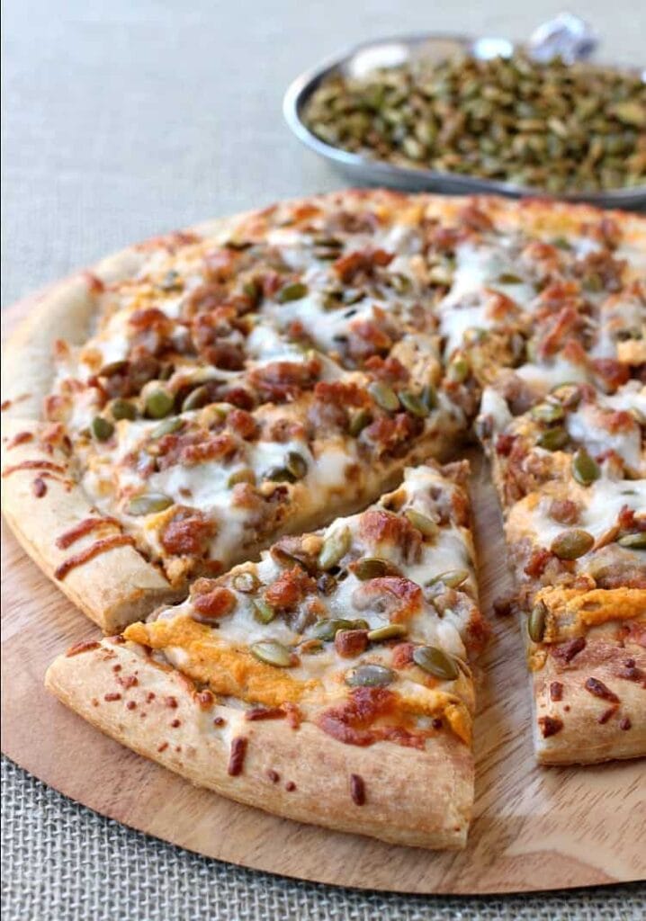 Spicy Sausage and Pumpkin Pizza - Mantitlement