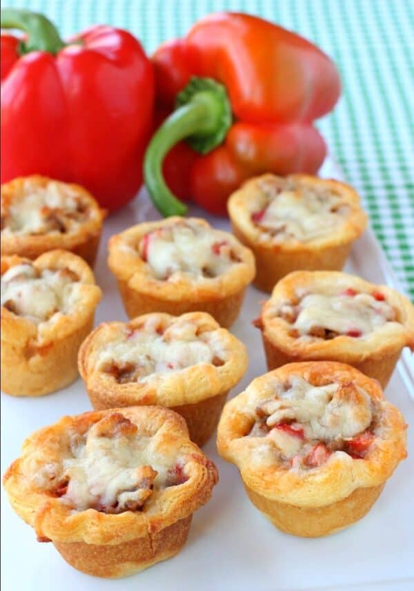 Sausage and Pepper Crescent Cups | Mantitlement