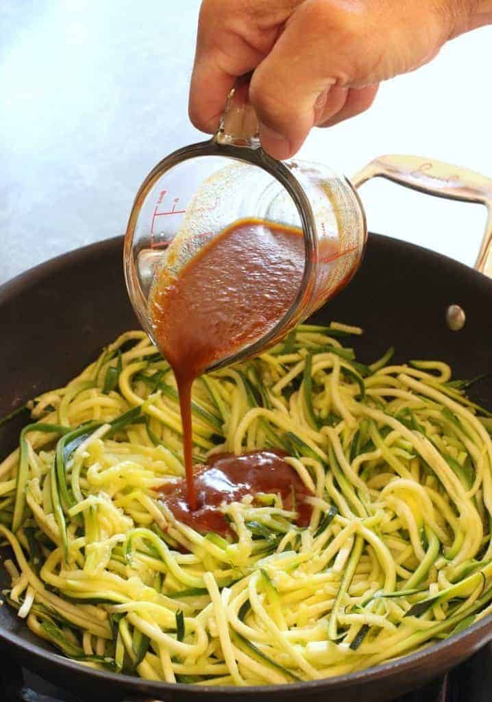 Asian Zucchini Noodles Recipe | How To Make Easy Zucchini Noodles