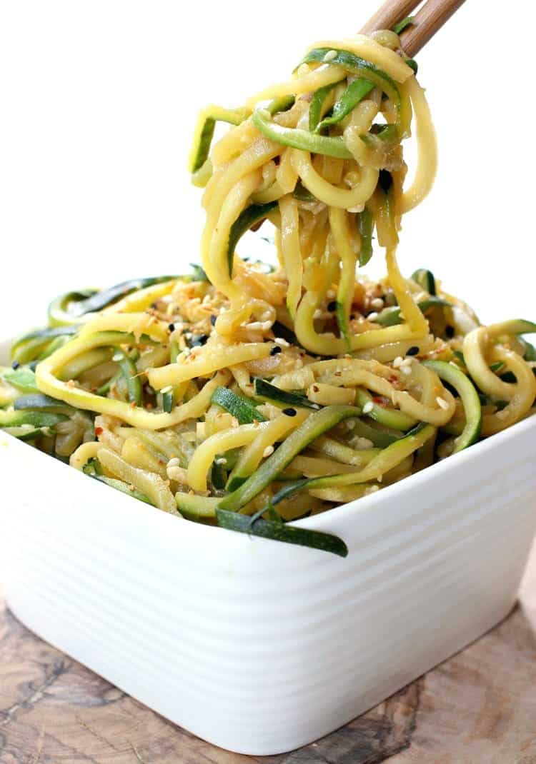 Asian Zucchini Noodles - Mantitlement