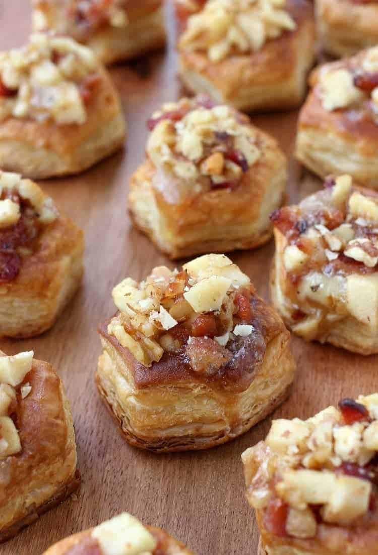 Brie, Apple & Almond Phyllo Cups - LeMoine Family Kitchen