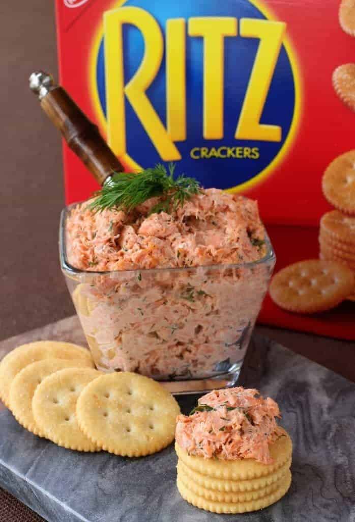 Easy Salmon Cracker Spread Recipe Easy Appetizer Mantitlement