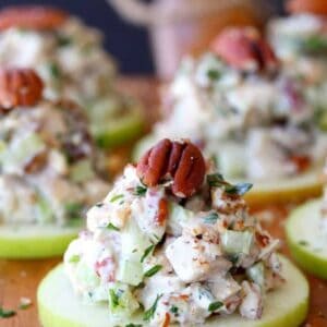 Low Carb Pecan Chicken Salad With Apples