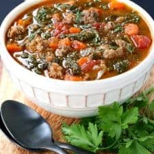 Low Carb Sausage Vegetable Soup - Mantitlement