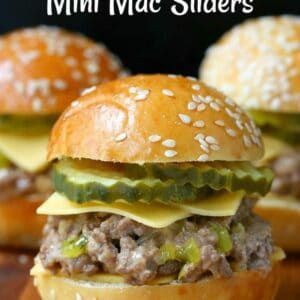 Sloppy Joe Mini Mac Sliders are an easy appetizer recipe that can also be served for dinner