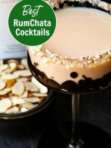 toasted almond cocktail made with rumchata