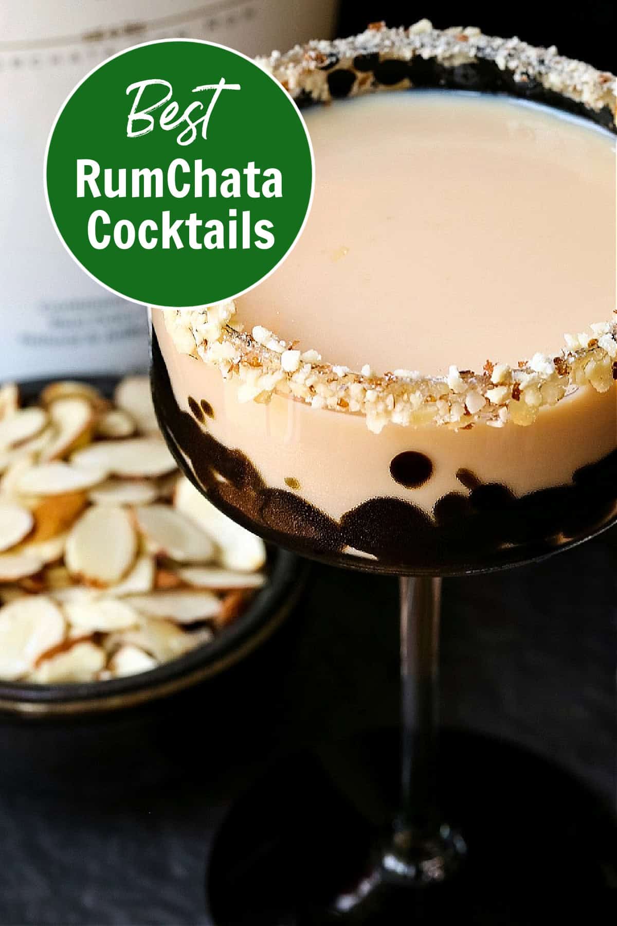 toasted almond cocktail made with rumchata
