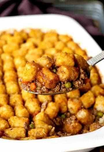recipes for tater tot casserole with ground beef