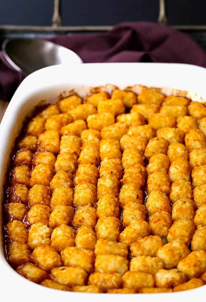 ground beef and tater tot recipe