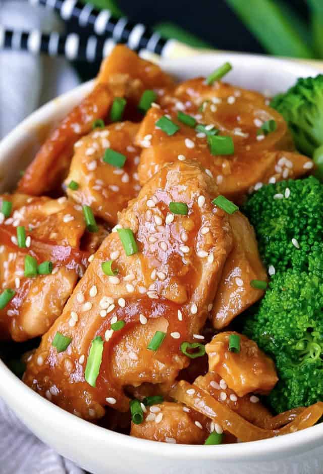 Slow Cooker Mongolian Chicken | An Easy Chicken Dinner Recipe