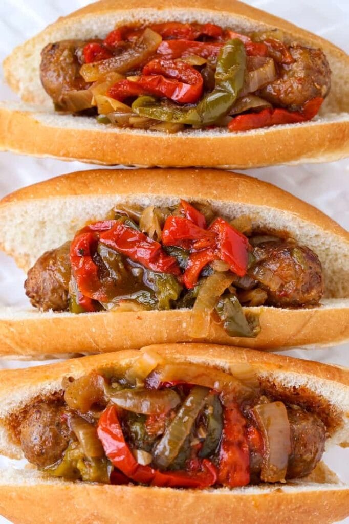 Crock Pot Sausage And Peppers Easy Dinner Recipe Mantitlement