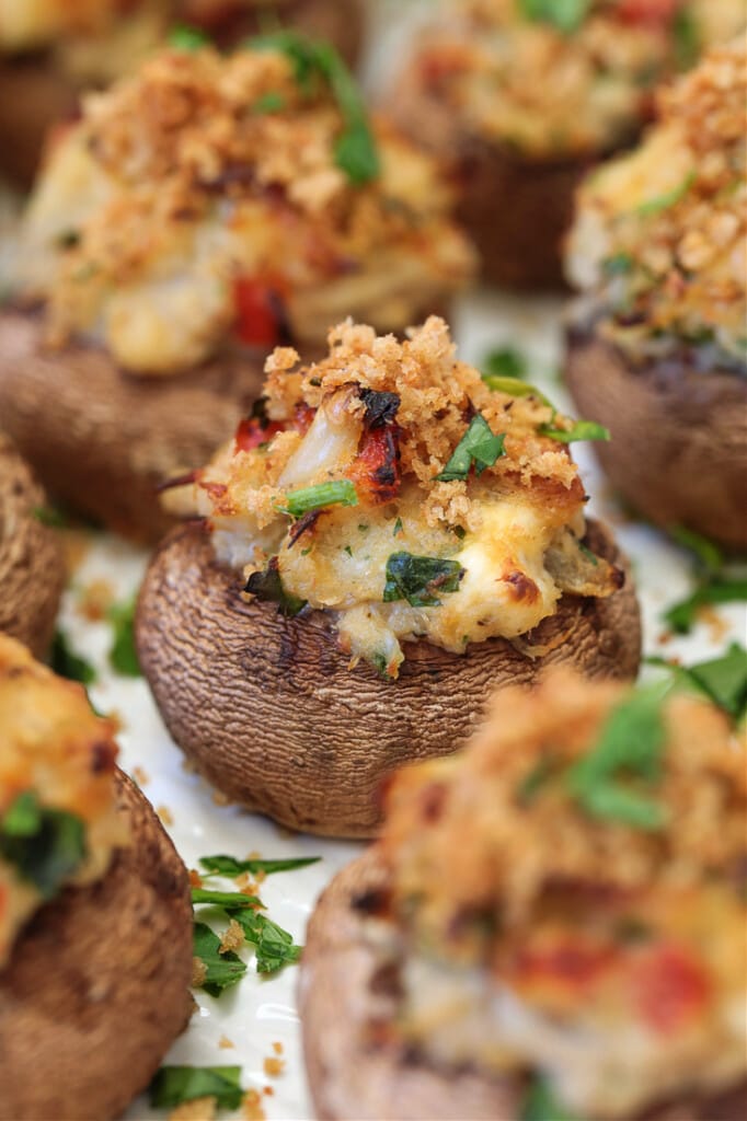 Crab Stuffed Mushrooms | Mantitlement