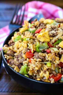 Philly Cheesesteak Fried Rice | Mantitlement