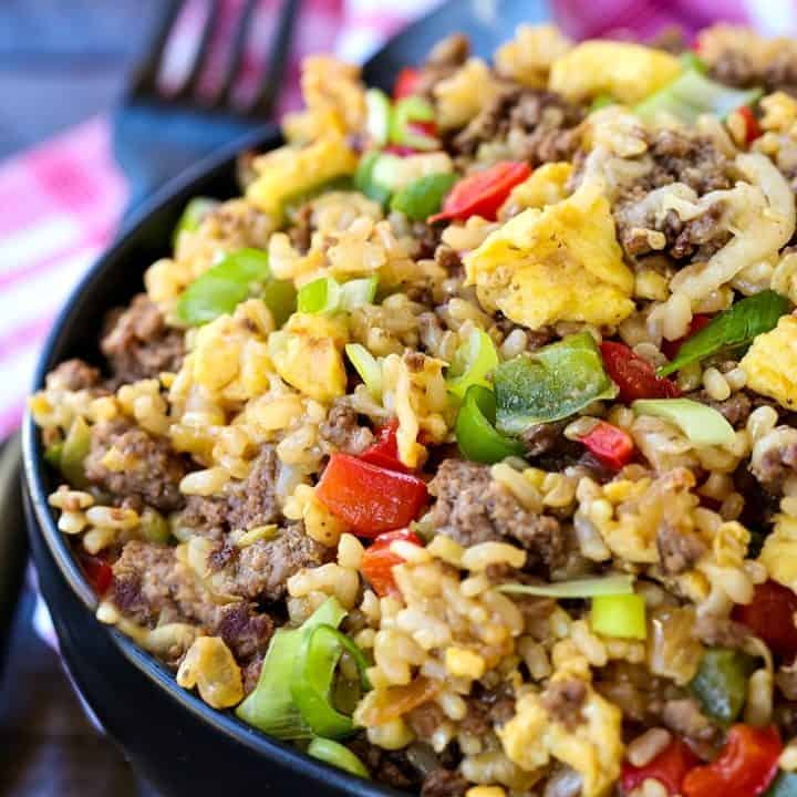 Philly Cheesesteak Fried Rice | Mantitlement