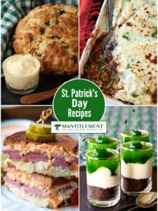 collage of st. patrick's day recipes