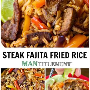 Steak Fried Rice collage with logo