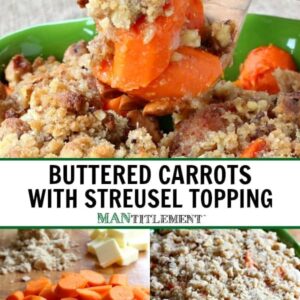 Buttered Carrots with Streusel Topping