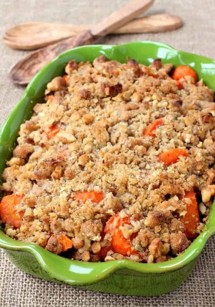 Buttered Carrots with Streusel Topping | Thanksgiving Side Dish