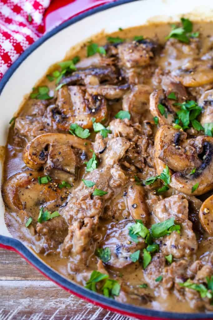 Skillet Beef Marsala Mantitlement