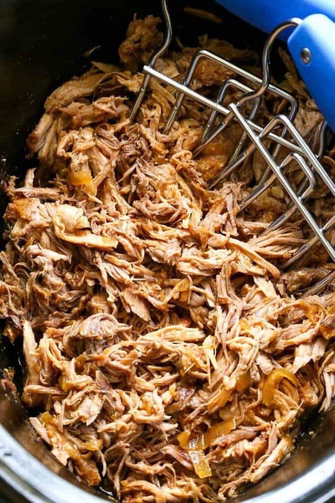 Slow Cooker Pulled Pork is an easy pulled pork recipe that can be used in many different recipes
