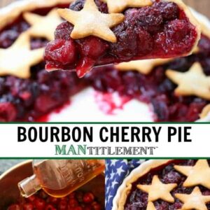 Bourbon Cherry Pie is a cherry pie recipe with a touch of bourbon