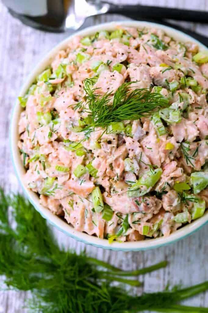 Salmon Salad | With Fresh Or Canned Salmon | Mantitlement