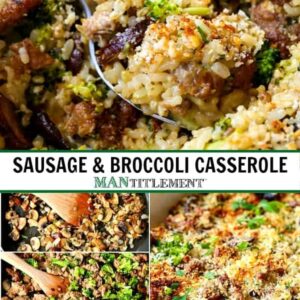 broccoli casserole recipe collage for pinterest