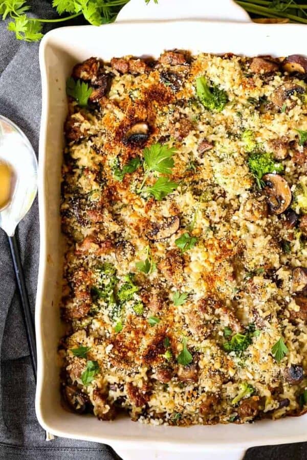 Sausage and Broccoli Casserole Recipe | Mantitlement