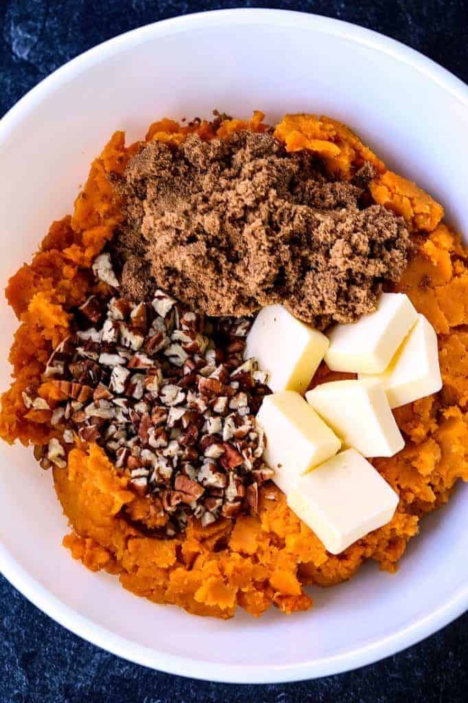 Bourbon Sweet Potato Casserole | Thanksgiving Side Dish | Mantitlement