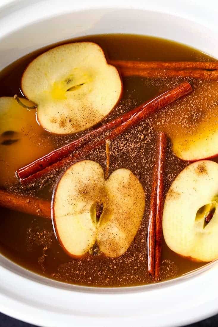 Spiked Apple Cider (w/ Whiskey or Rum!) - Fit Foodie Finds