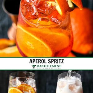 Perol Spritz Cocktail collage for Pinterest