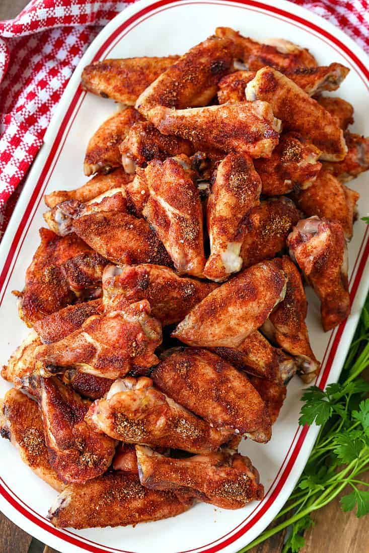 Dry Rub BBQ Chicken Wings | Baked Crispy Chicken Wings Mantitlement