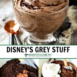 Disney's Grey Stuff dessert collage for pinterest