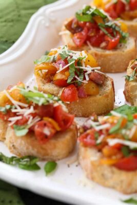 Classic Tomato Bruschetta | Easy Appetizer Recipe | Mantitlement