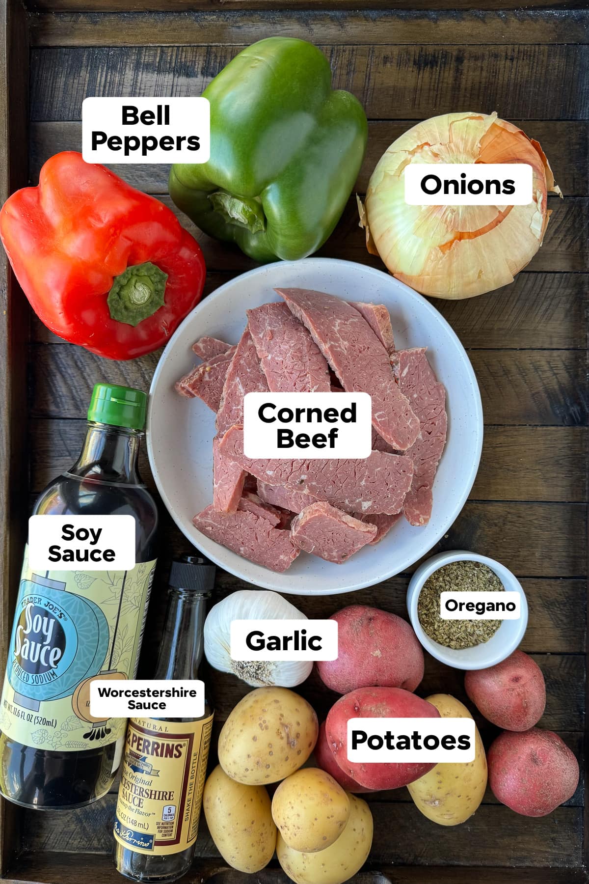 ingredients for making corned beef hash