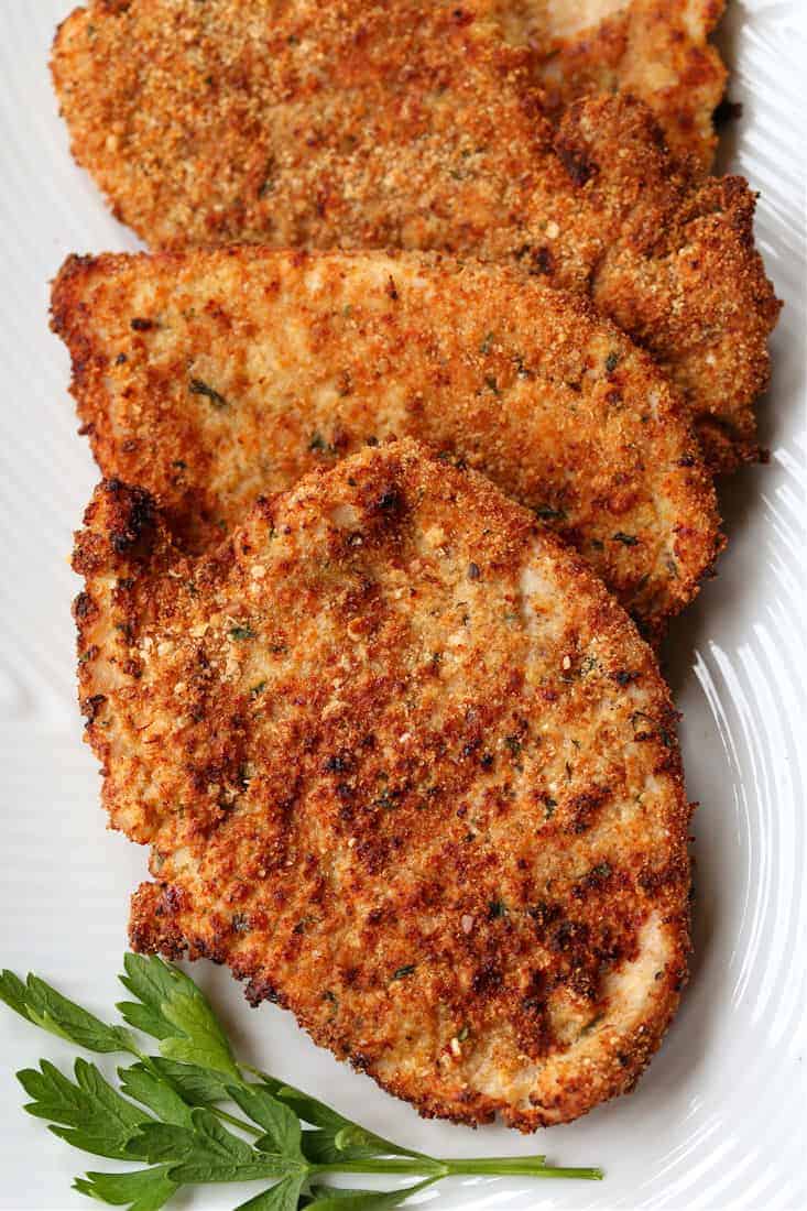 Turkey or Chicken Cutlets, Oven Baked or Air Fried