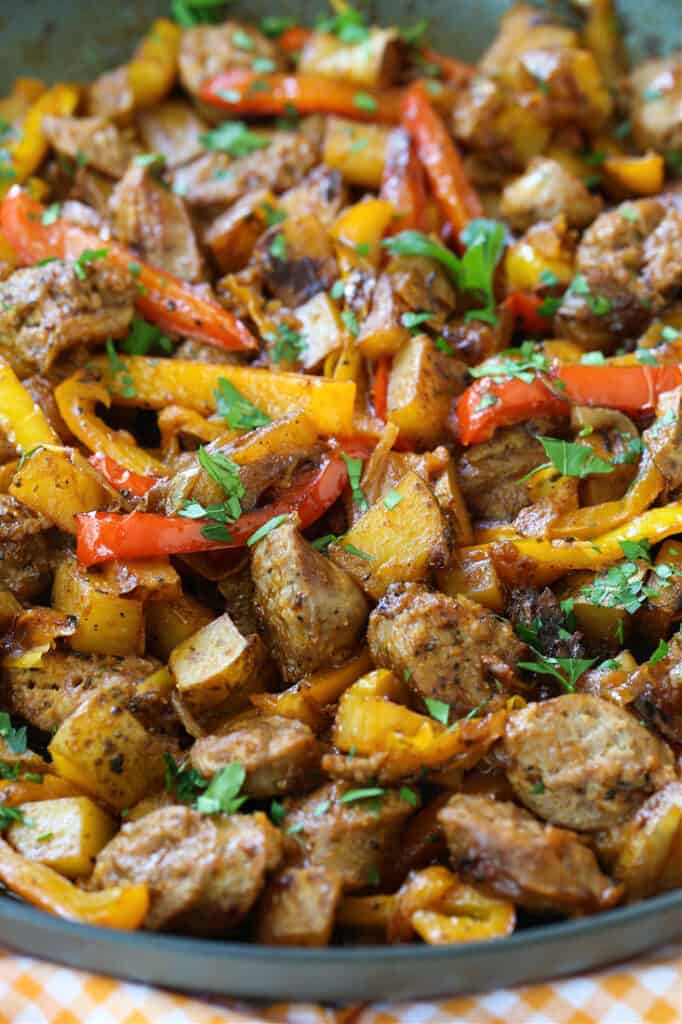 Italian Sausage and Potatoes | One Skillet Dinner Recipe | Mantitlement