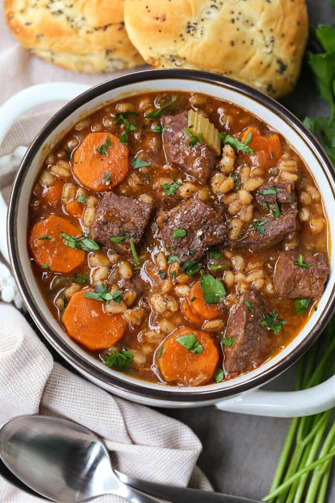 Beef Barley Soup | Hearty & Comforting Soup Recipe | Mantitlement