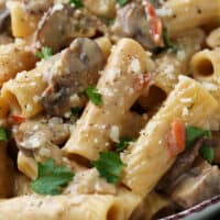 Creamy Mushroom Rigatoni | Mantitlement