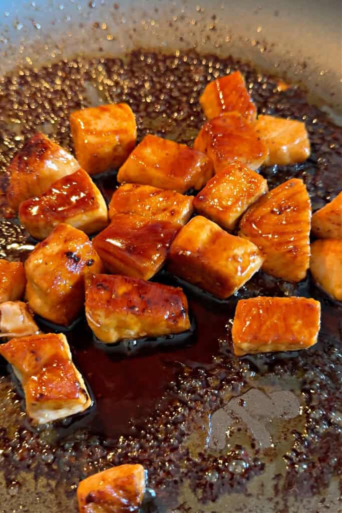 Teriyaki Salmon Bites | Mantitlement