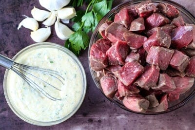 Garlic Parmesan Steak Bites | Mantitlement