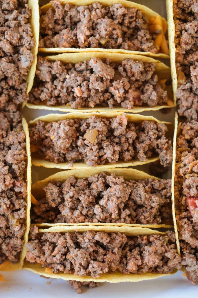 ground beef in taco shells