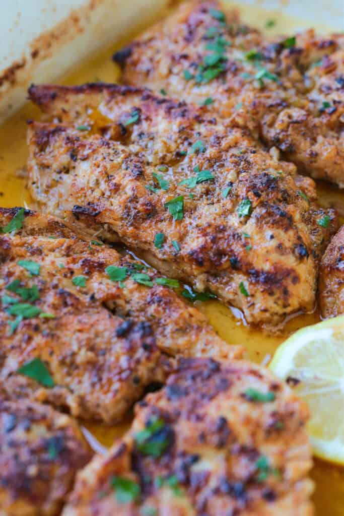 baked chicken breasts with greek marinade